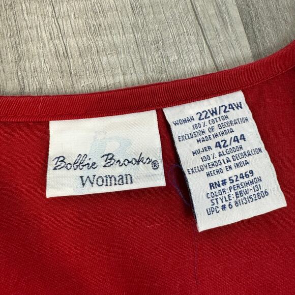 Vintage Cottagecore Grandmacore Button Front V-Neck Vest Waistcoat 22W-24W - Picture 5 of 10